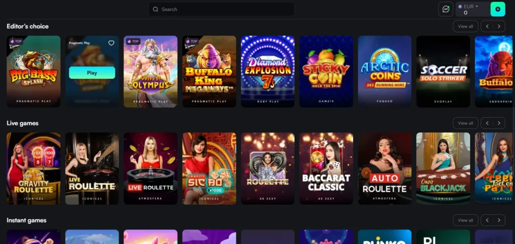 TrueLuck casino games